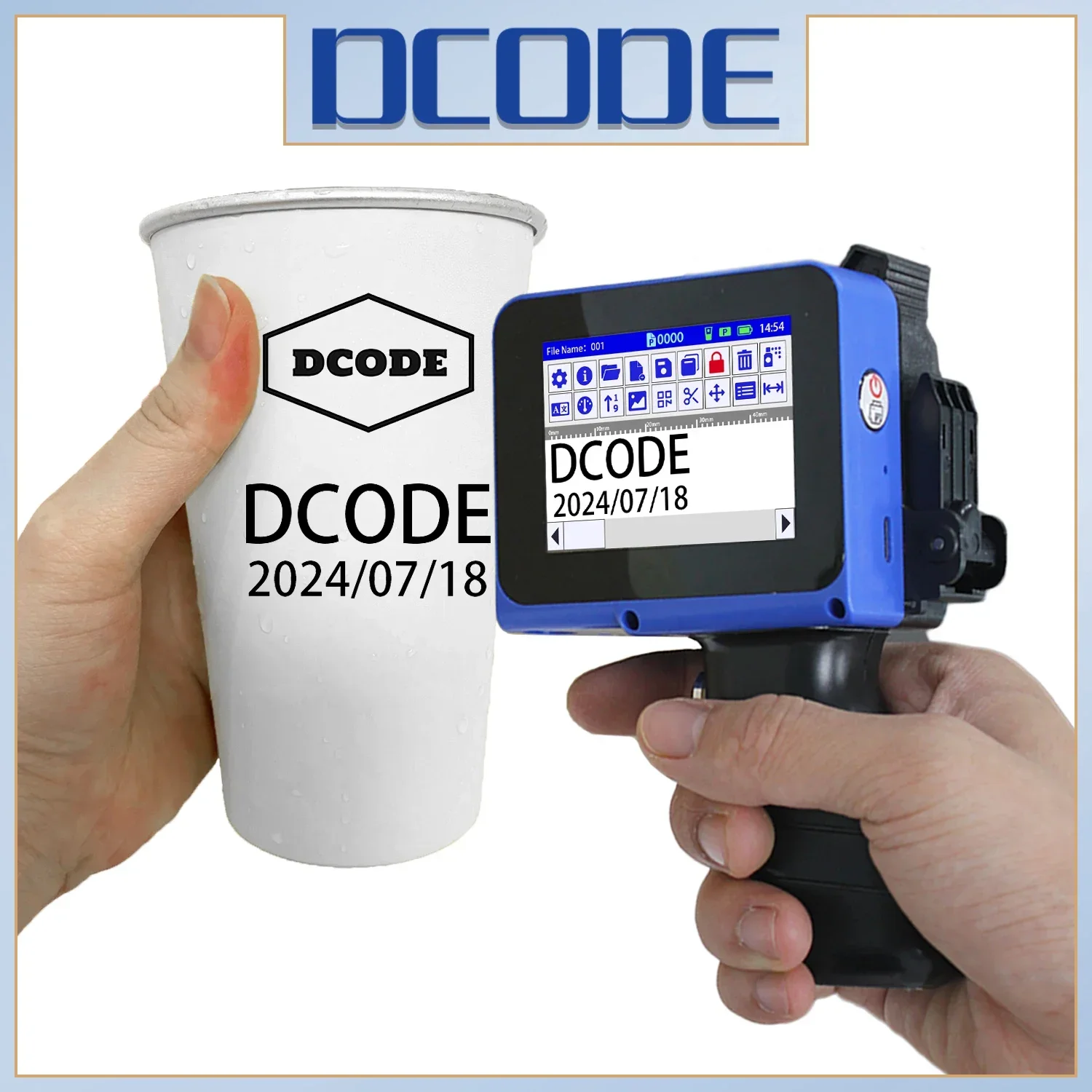 Industrial Laser Printing Machine - DCODE DC12 Mini stampante portatile divisa