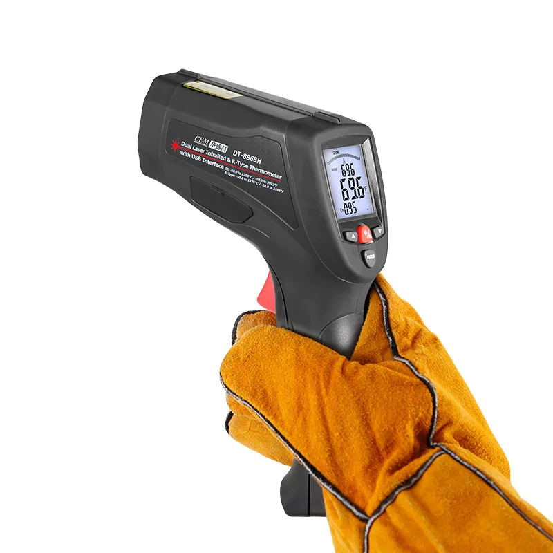 Industrial Laser Brands - Termometro a Infrarossi Professionale Premium DT-8868H