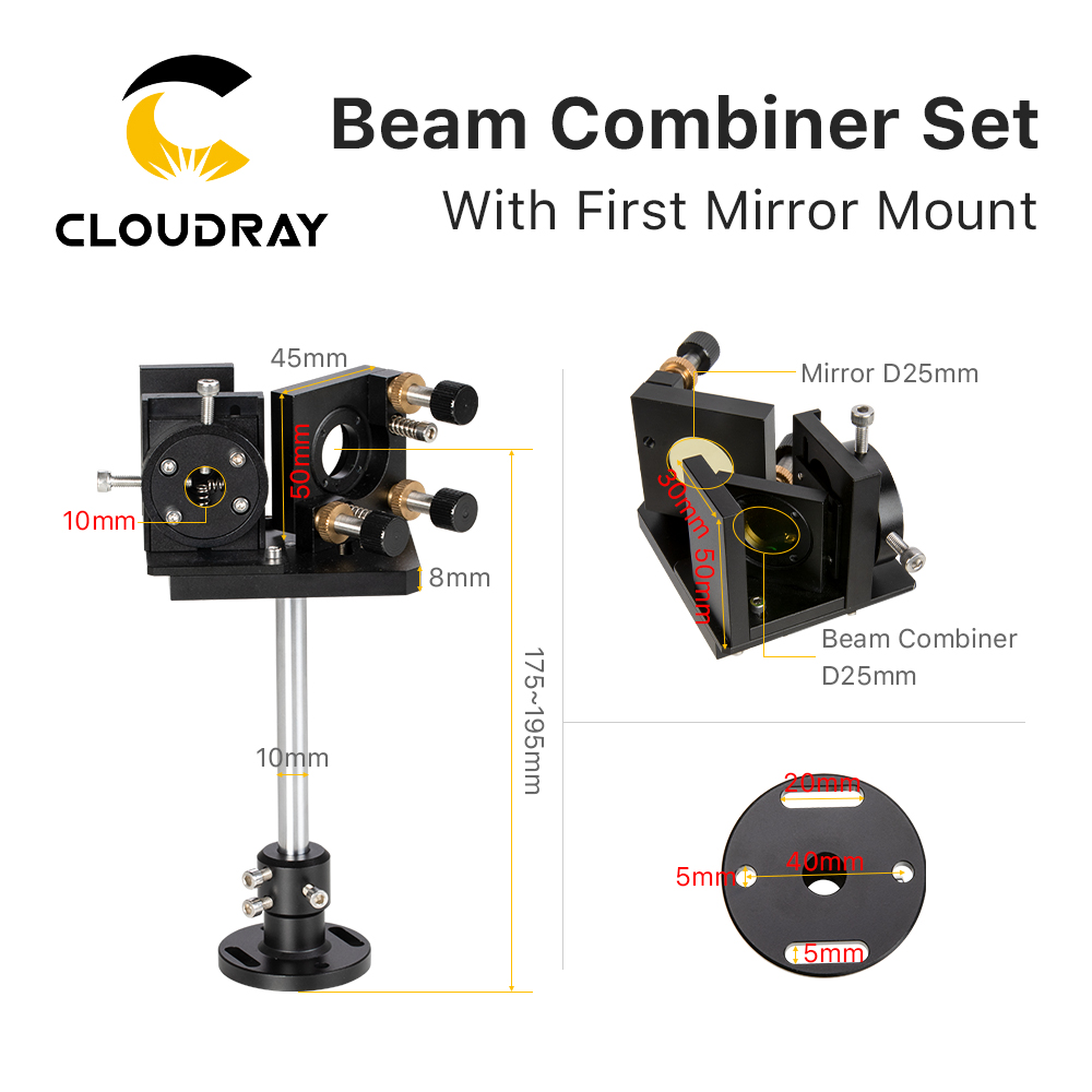 Set di combinatori a fascio Cl - Co2 Laser Mirror recensione e prezzo