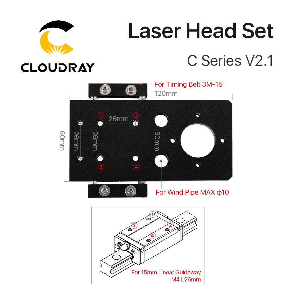 Set testine laser CO2 Cloudray - Co2 Laser Mirror recensione e prezzo